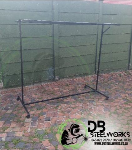 Custom steel free standing washing line