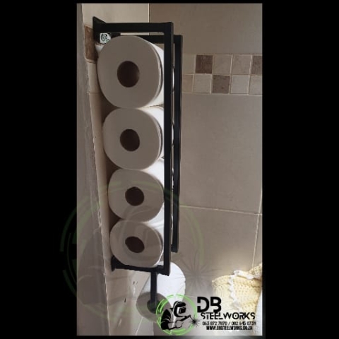 Custom toilet roll rack